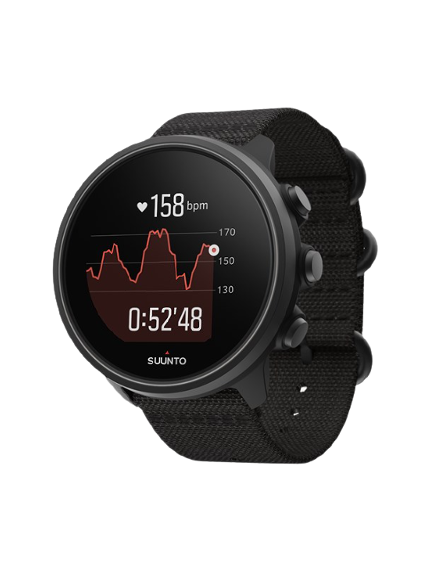 SUUNTO 9 BARO CHARCOAL BLACK TITANIUM sportinis laikrodis